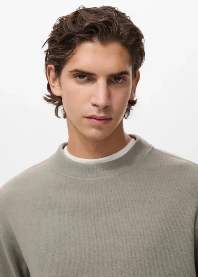 Sweat-shirt en maille coupe classique
