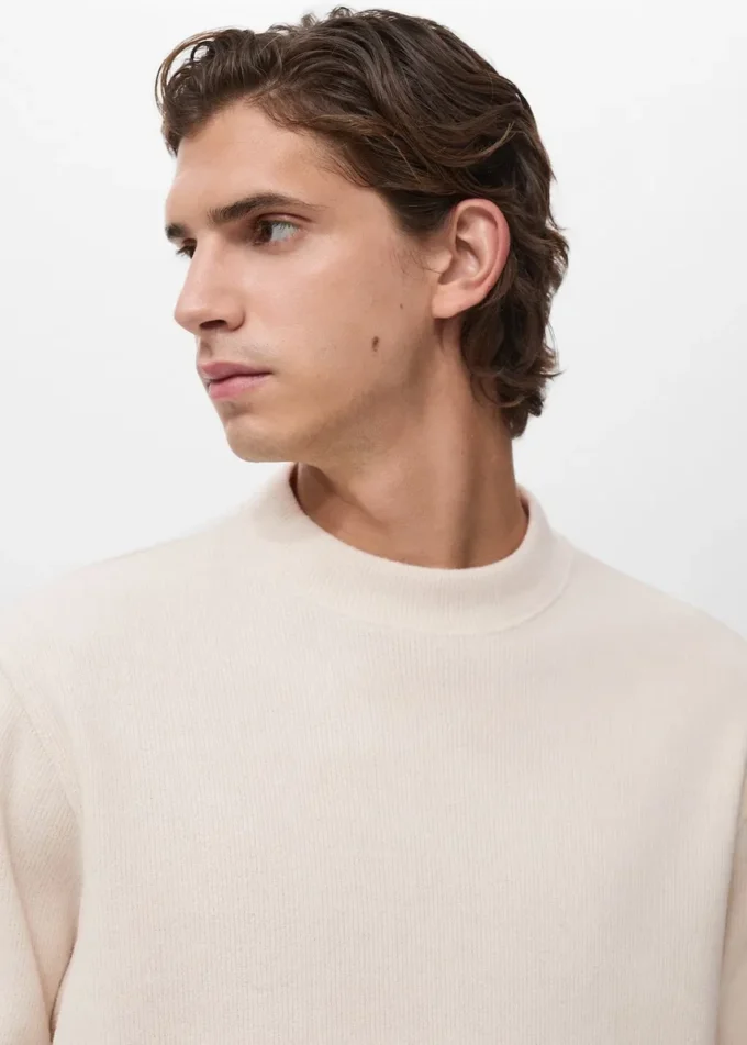 Sweat-shirt en maille coupe classique