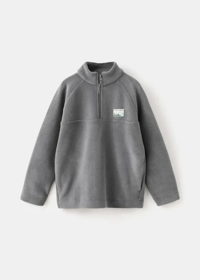 Sweat-shirt en polaire avec col Perkins Sweat-shirt en polaire avec col Perkins