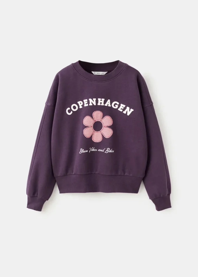 Sweat-shirt imprimé brodé Sweat-shirt imprimé brodé