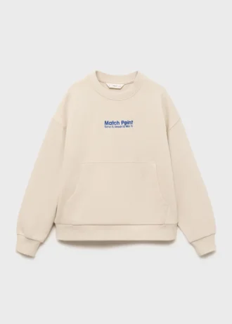 Sweat-shirt imprimé brodé