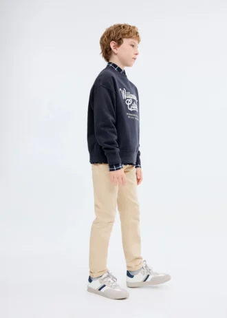 Sweat-shirt imprimé brodé
