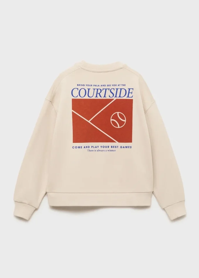 Sweat-shirt imprimé brodé Sweat-shirt imprimé brodé