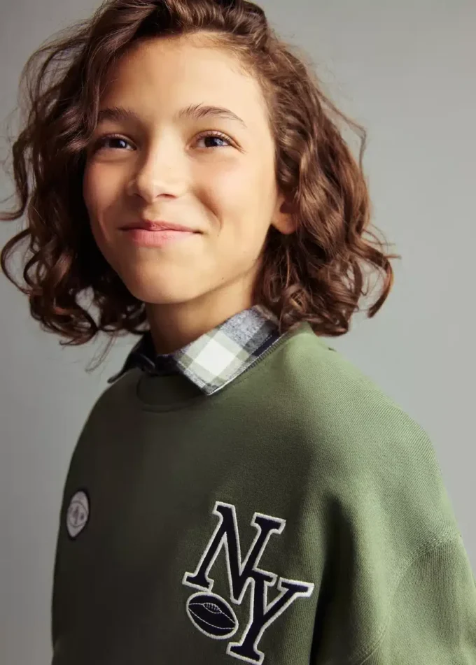 Sweat-shirt imprimé brodé Sweat-shirt imprimé brodé