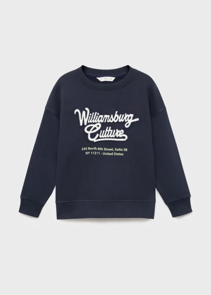 Sweat-shirt imprimé brodé Sweat-shirt imprimé brodé