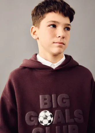 Sweat-shirt imprimé en relief