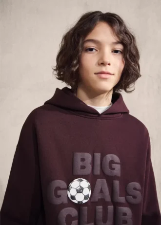 Sweat-shirt imprimé en relief