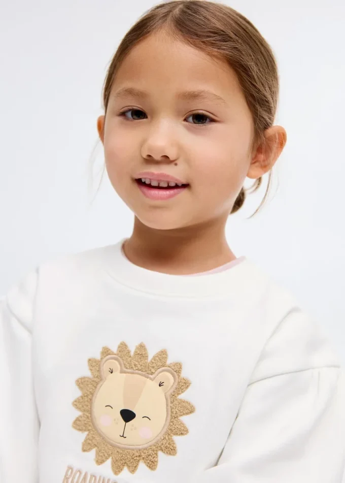 Sweat-shirt lion brodé Sweat-shirt lion brodé