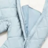 Sweat-shirt matelassé avec doublure en peau de mouton