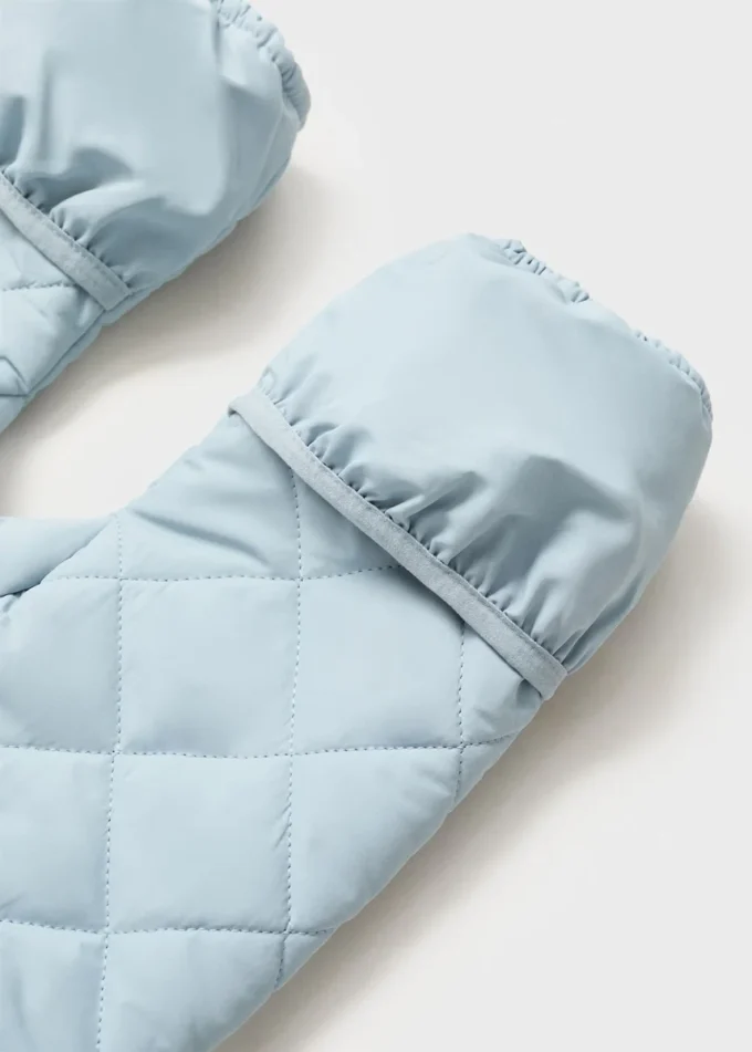 Sweat-shirt matelassé avec doublure en peau de mouton