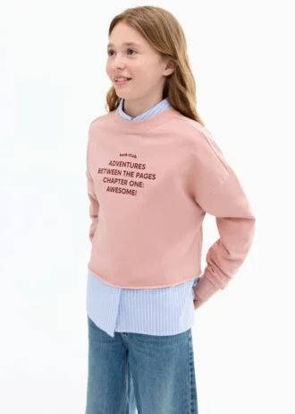Sweat-shirt à message imprimé