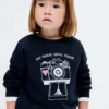 Sweat-shirt à motif brodé