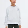 Sweat-shirt à ourlet chemise Sweat-shirt à ourlet chemise
