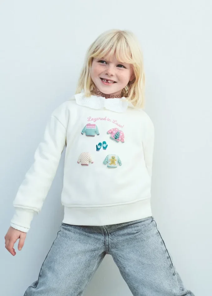 Sweat-shirt à patch