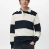 Sweat-shirt polo rayé Sweat-shirt polo rayé