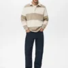 Sweat-shirt polo rayé Sweat-shirt polo rayé
