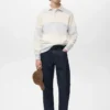 Sweat-shirt polo rayé Sweat-shirt polo rayé
