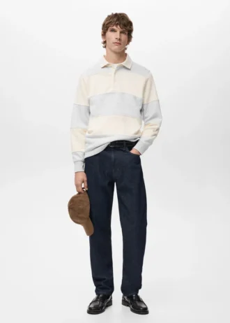 Sweat-shirt polo rayé