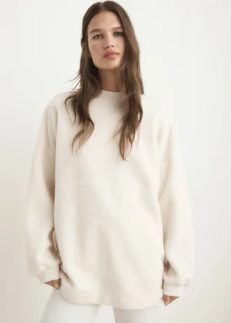 Sweat-shirt pyjama en peau de mouton