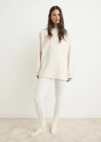 Sweat-shirt pyjama en peau de mouton