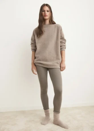 Sweat-shirt pyjama en peau de mouton