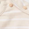 Sweat-shirt rayé avec boutons décoratifs Sweat-shirt rayé avec boutons décoratifs