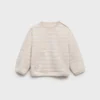 Sweat-shirt rayé avec boutons décoratifs Sweat-shirt rayé avec boutons décoratifs