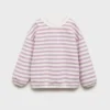 Sweat-shirt rayé en coton mélangé Sweat-shirt rayé en coton mélangé