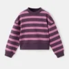Sweat-shirt rayé en coton mélangé Sweat-shirt rayé en coton mélangé