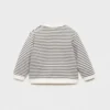 Sweat-shirt rayé en coton mélangé Sweat-shirt rayé en coton mélangé