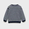 Sweat-shirt rayé en coton mélangé Sweat-shirt rayé en coton mélangé