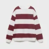 Sweat-shirt rayé en coton mélangé Sweat-shirt rayé en coton mélangé