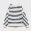 Sweat-shirt rayé en coton mélangé Sweat-shirt rayé en coton mélangé