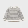 Sweat-shirt rayé en coton mélangé Sweat-shirt rayé en coton mélangé