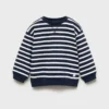 Sweat-shirt rayé en coton mélangé Sweat-shirt rayé en coton mélangé