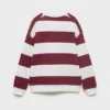 Sweat-shirt rayé en coton mélangé Sweat-shirt rayé en coton mélangé
