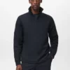 Sweat-shirt technique à fermeture éclair et coupe régulière