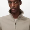 Sweat-shirt technique à fermeture éclair et coupe régulière