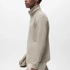 Sweat-shirt technique à fermeture éclair et coupe régulière