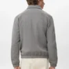 Sweat-shirt texturé avec fermeture éclair