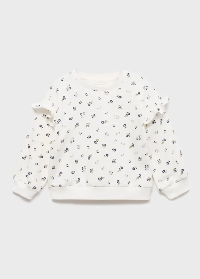 Sweat-shirt à volants