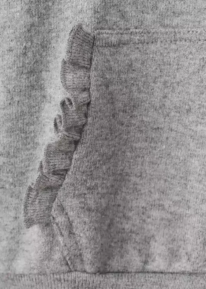 Sweat-shirt à volants