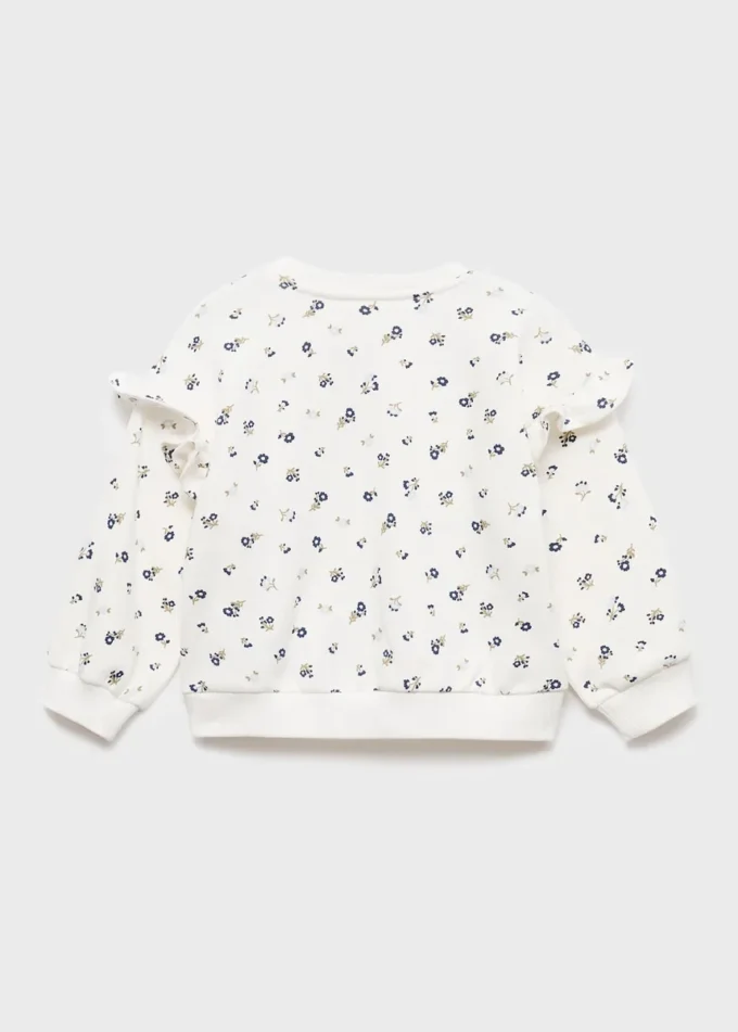 Sweat-shirt à volants