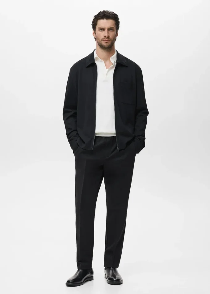 Sweat-shirt zippé avec poche