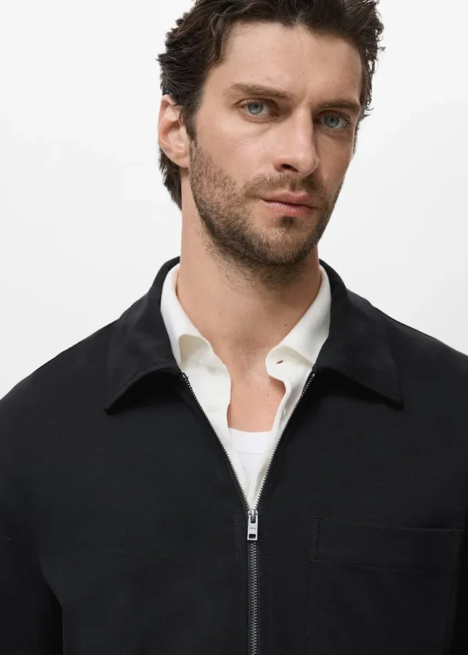 Sweat-shirt zippé avec poche