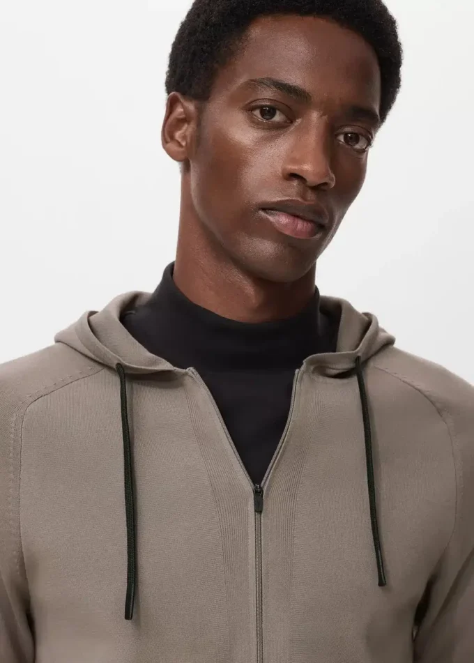 Sweat-shirt zippé thermorégulateur