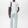 T-shirt 100 % coton avec détail brodé