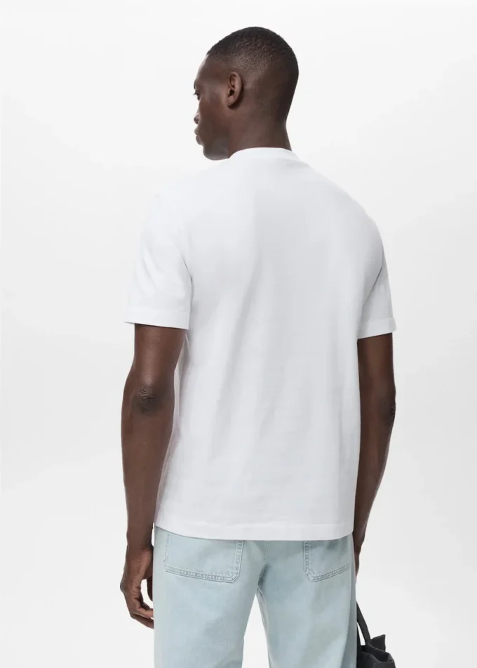 T-shirt 100 % coton avec détail brodé