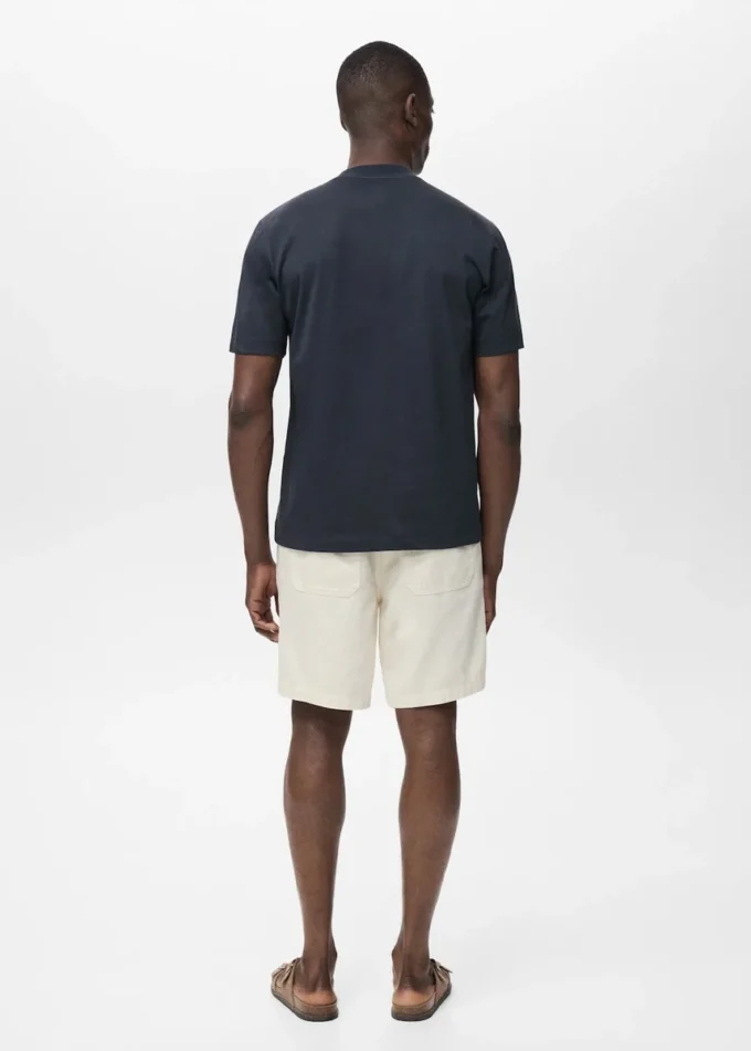 T-shirt 100 % coton avec détail brodé