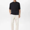 T-shirt 100 % coton coupe carrée poche